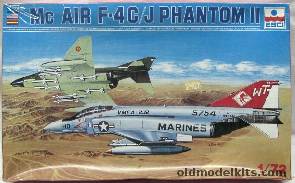 ESCI 1/72 F-4C/J Phantom II - US Marines VMFA-232 / ALA 12 Spanish Air Force, 9031 plastic model kit